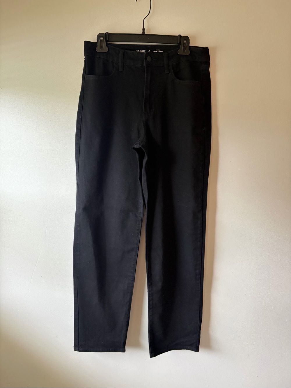 Old Navy Black Slim Straight Jeans